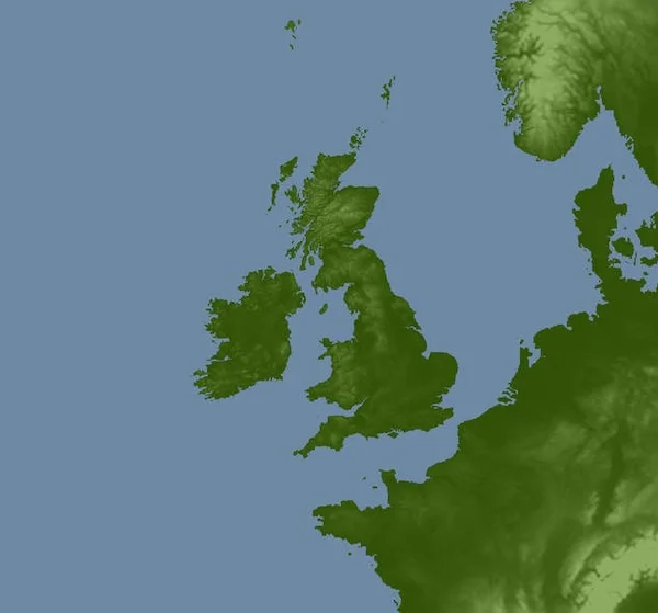UKMO UKV 2km model area covering UK and Ireland